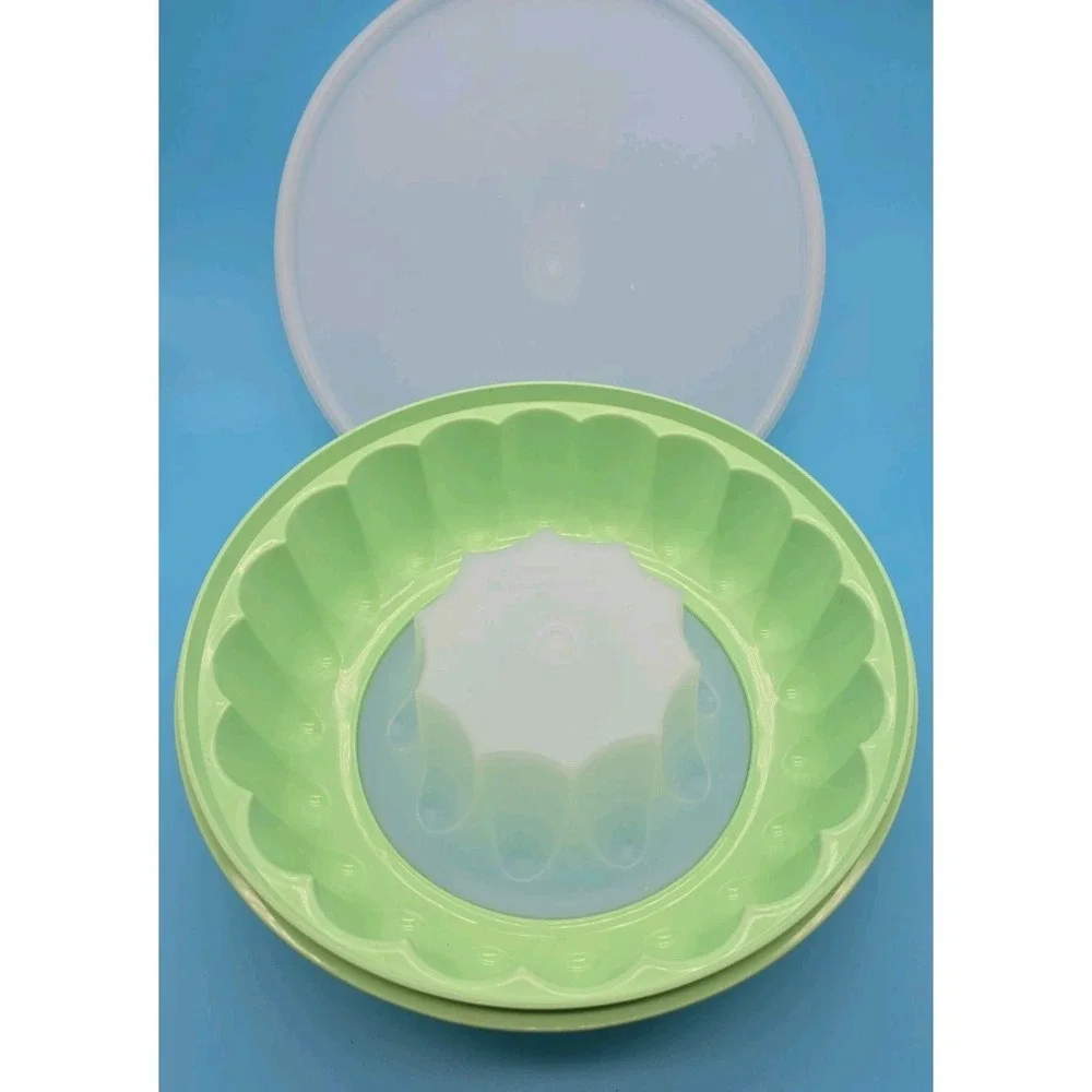 Tupperware Jello Mold Mint Green Vintage‎ 9